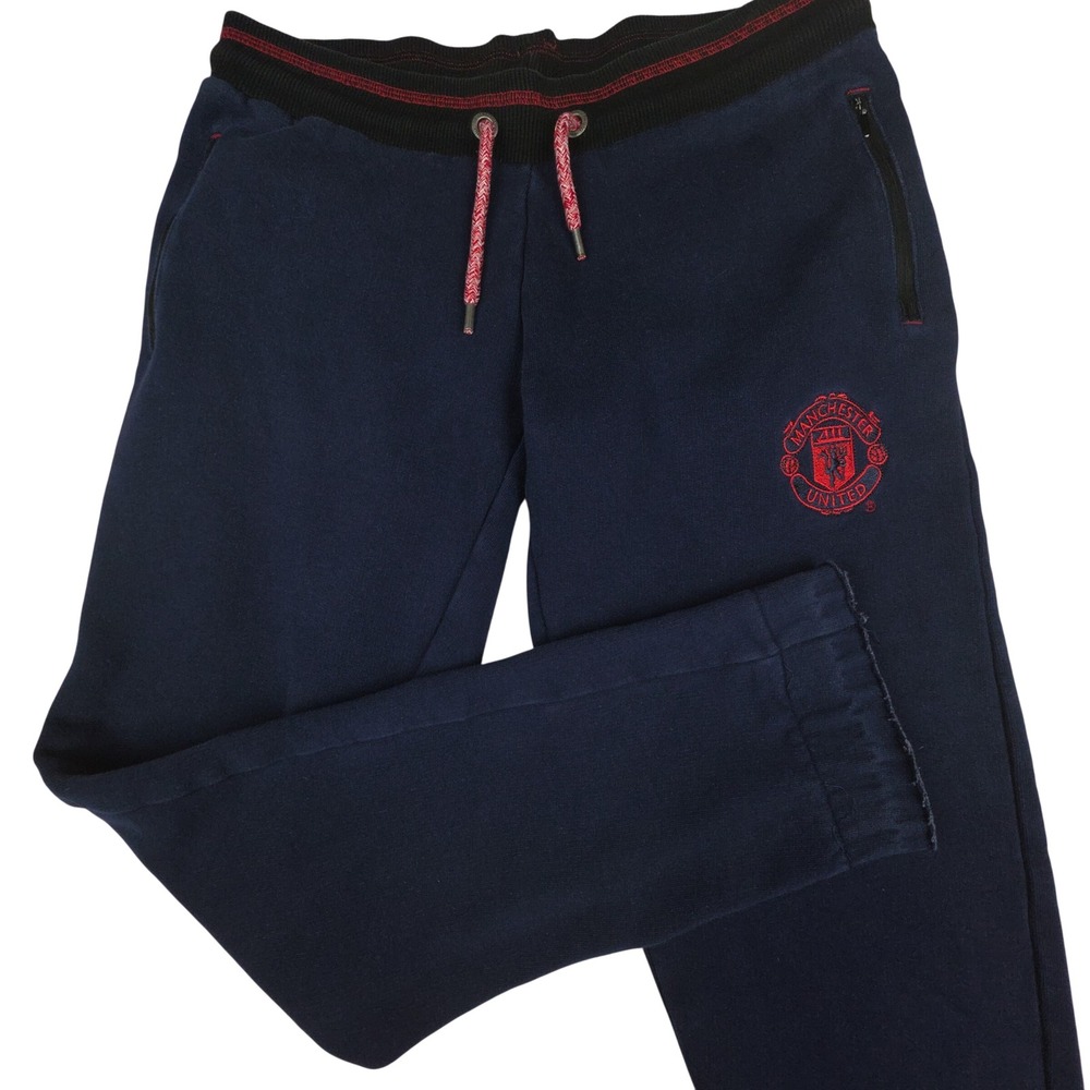 VTG Manchester United Official Merchandise Sweatpants Kids 10 Y2K Fleece Cotton